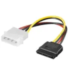 EXSYS S-ATA maitinimo kabelis 1 x 4 kontaktų į 1 x 15 kontaktų, 15 cm (EX-K3610)
