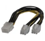 EXERTIS CONNECT PCI Express maitinimo adapterio kabelis 6-pin į 2x 6-pin (146694)