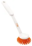Haug B&uuml;rsten Anti-Bac indų &scaron;epetys, baltas/oranžinis, plastikinis 15806