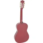 Dimavery AC-303 klasikinė gitara 1/2 dydžio raudona su gig bag, derintuvu, mediatoriumi ir diržu pradedantiesiems