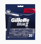 Gillette Blue II vienkartiniai skutimosi peiliukai vyrams, 20 vnt., dvigubos a&scaron;menys su Lubrastrip 7702018466757