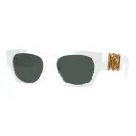 Versace VE4479U31487 moteri&scaron;ki cat eye akiniai nuo saulės, juodas rėmelis, pilki lę&scaron;iai, 52mm