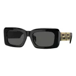 Versace VE4444UGB187 moteri&scaron;ki katės akies formos akiniai nuo saulės, juodas rėmelis, pilkos gradientinės lę&scaron;iai, 54 mm