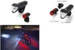 FISCHER Dviračio LED ap&scaron;vietimo rinkinys TWIN, 50/25/15 liuksų priekinis žibintas, USB įkraunamas, StVZO patvirtintas 50428