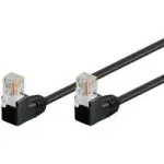 Wentronic 96086 Cat5e U/UTP RJ45 tinklo kabelis, juodas