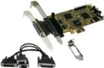 EXSYS EX-44344 2S/2P PCI-Express daugiafunkcė I/O plok&scaron;tė su a&scaron;tuonkojo kabeliu, RS232 ir IEEE1284