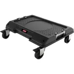 KETER DIY Connect vežimėlis 55,7x43,7x16,4 cm, juodas/raudonas, IP54, 30 kg apkrova