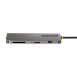 StarTech.com USB-C kelių prievadų adapteris 4K 60Hz HDMI vaizdui, 3x USB-A 5Gbps, 100W USB PD perdavimas/GbE/SD/MicroSD, 30 cm kabelis, ne&scaron;iojama stotelė
