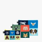 LOQI Stephen Cheetham mai&scaron;elių rinkinys &ndash; Dogs & Cats (3 vnt.)