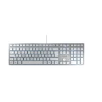Klaviatūra CHERRY KC 6000 SLIM Universal USB QWERTZ Voki&scaron;ka sidabrinė