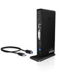 ICY BOX IB-DK2241AC belaidis USB 3.2 Gen 1 (3.1 Gen 1) Type-A dokas juodas