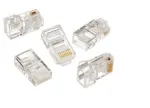 Gembird LC-8P8C-001/100 Ki&scaron;tukas 8P8C (RJ-45) permatomas Cat5 kabeliui, 100 vnt.