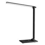 LED stalinė lempa Aukey LT-T10 12W 3000&ndash;6500K reguliuojama spalvos temperatūra, juoda