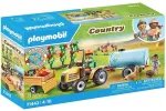 Playmobil 71442 Country: Traktorius su priekaba ir vandens rezervuaru &ndash; &Scaron;viežias derlius ūkyje, mokymasis apie aplinką, smagus vaidmenų žaidimas