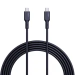 AUKEY CB-SCC241 USB-C į USB-C kabelis PD 240W 5A 20V 1m Nylon Juodas