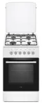 Elektrinė-dujinė viryklė MPM MPM-56-KGM-04, 4 degikliai, 56 cm, elektrinė orkaitė, juoda