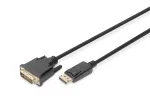 DIGITUS DP - DVI-D laidas 3 m juodas DP - DVI su fiksatoriumi DP 1.1a