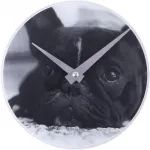 NeXtime klok 5173 Little Dog, sieninis, &Oslash;20 cm, juodas
