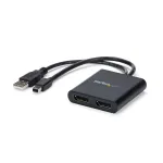 StarTech.com MST &scaron;akotuvas &ndash; 2 prievadų kelių monitorių adapteris Mini DisplayPort į 2x DisplayPort, dviguba 4K 30Hz, vaizdo skirstytuvas i&scaron;plėstiniam darbalaukiui Windows kompiuteriuose, mDP 1.2 į 2x DP