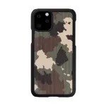 Apsauginis dėklas iPhone 11 Pro, man and wood, kamufliažinis juodas, natūrali mediena