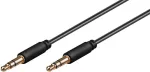 Audio kabelis Microconnect AUDLL1.5 1,5 m 3,5 mm Ki&scaron;tukas-Ki&scaron;tukas Juodas