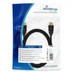 HDMI kabelis MediaRange MRCS210 2m HDMI A tipo ki&scaron;tukas auksuoti kontaktai