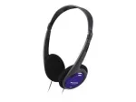 Ausinės Panasonic RP-HT010E-A juodos/mėlynos, 1,2 m laidas, itin lengvos
