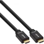 InLine aktyvus HDMI kabelis High Speed su Ethernet, M/M, juodas, auksuoti kontaktai, 30m
