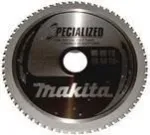 Makita Specialized diskinio pjūklo geležtė metalo ir nerūdijančio plieno pjovimui, 185 mm, 64 dantys (B-33984)