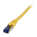 Patch kabelis RJ45 CAT6A 500 MHz 3 m geltonas S-STP (S/FTP) TPE/LSZH (Superflex) AWG26 Synergy