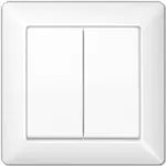 JUNG AS 590-5 WW. Steuerung: Kn&ouml;pfe, Produktfarbe: Wei&szlig;, Geh&auml;usematerial: Duroplast (AS590-5WW)