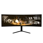 49 colių lenktas LED monitorius Arozzi Nova &mdash; 5120 x 1440 Dual QHD, VA skydelis, 4 ms, USB &scaron;akotuvas, VESA