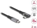 USB C kabelis DeLOCK 81132 2m USB C juodas 20 Gbit/s