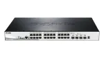 D-Link 28 prievadų Gigabit valdomas POE jungiklis su 4 x 10G SFP+