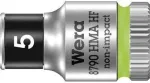 Wera &scaron;e&scaron;iabriaunė antgalio įmovos bitė HF 1/4 colio 5x23 mm (05003719001)