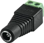 Maitinimo adapterio jungtis EUROLITE 50532020 &ndash; nuo cilindrinio ki&scaron;tuko prie gnybtų