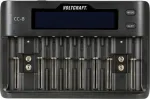 VOLTCRAFT CC-8 Įkroviklis apvalioms baterijoms LiIon, LiFePO, NiMH, NiCd A, Mignon (AA), Micro (AAA), Mini (AAAA), Baby (C), Sub-C, 9 V blokas, 10340, 14500, 16340, 17500 (VC-10882815)
