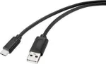 USB laidas Renkforce RF-4699378 juodas