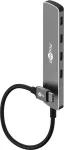 Goobay Slim 4-Port USB-Hub USB-C į 5 Gbit/s &ndash; USB 3.2 ki&scaron;tukas > 4x (79160)