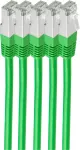 Tinklo kabelis ShiverPeaks BS75711-HG-SET5 Žalias 1m Cat6 S/FTP