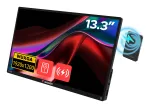 Ne&scaron;iojamas monitorius VERBATIM 13.3 colių WUXGA (1920x1200) IPS jutiklinis ekranas, baterija, USB-A/USB-C, 3.5 mm, aliuminis, 0,925 kg