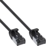 InLine Patch laidas plonas, U/FTP, Cat.8.1, TPE halogen-free, juodas 3m
