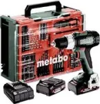 Metabo SB 18 L rinkinys belaidis smūginis gręžtuvas-suktuvas, 18 V, 2 x 2,0 Ah akumuliatoriai (614053710)