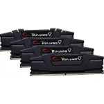 DIMM 64 GB DDR4-3600 (4x 16 GB) Quad-Kit, Arbeitsspeicher schwarz, F4-3600C16Q-64GVKC, Ripjaws V, INTEL XMP