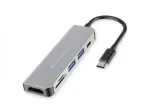 Conceptronic DONN02G USB-C dokas / prievadų kartotuvas 6-in-1 USB 3.2 Gen 1 aliuminis