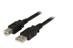 USB 2.0 duomenų laidas EFB Elektronik K5256SW.1,5 &mdash; USB A į USB B, 1,5 m, juodas