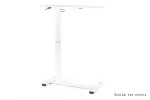 UNIQUE LAPTOP DESK White &ndash; reguliuojamo auk&scaron;čio mobilus ra&scaron;omasis stalas su ratukais