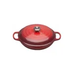 Le Creuset Signature Cast Iron Shallow Casserole 30 cm Cherry Red