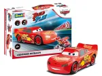 Revell Build & Play Disney Pixar Cars Lightning McQueen Vehicle with Light & Sound, 1:20 Scale, Snap-Together Model Kit