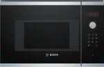 Bosch Serie 4 BFL523MS0 įmontuojama mikrobangų krosnelė 20 L 800 W juoda, nerūdijantis plienas